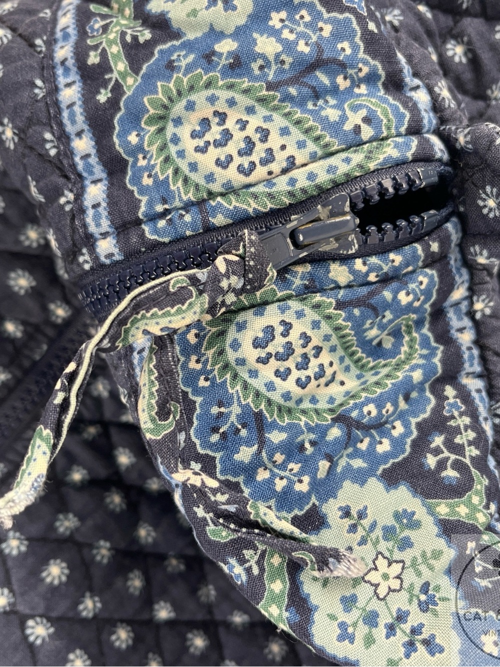 Vera Bradley 2002 Seaport Navy Vintage Duffel Backpack Shoulder Bag 4 Pc Lot - Picture 12 of 16